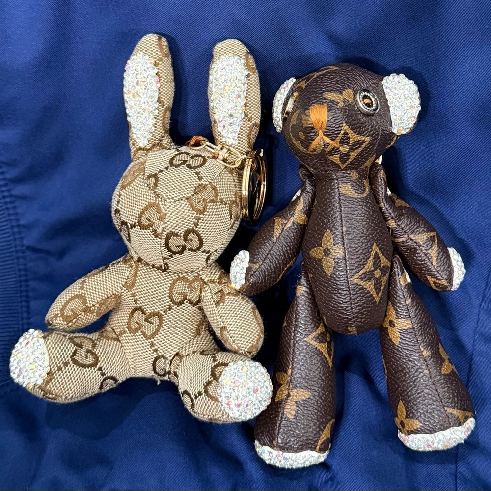 👑✅PRICE FIRM✅ Plush Key Chain Rabbit & Bear Duo Set. Brand New! - Picture 14 of 17